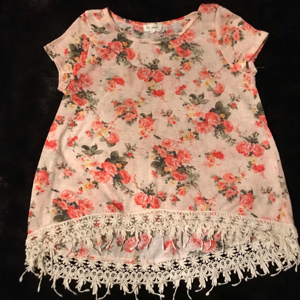 Floral high low top💛
